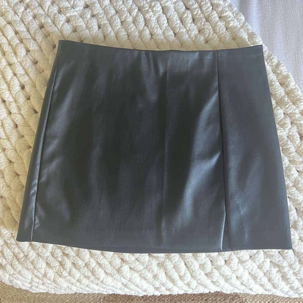 Vegan Leather Skirt